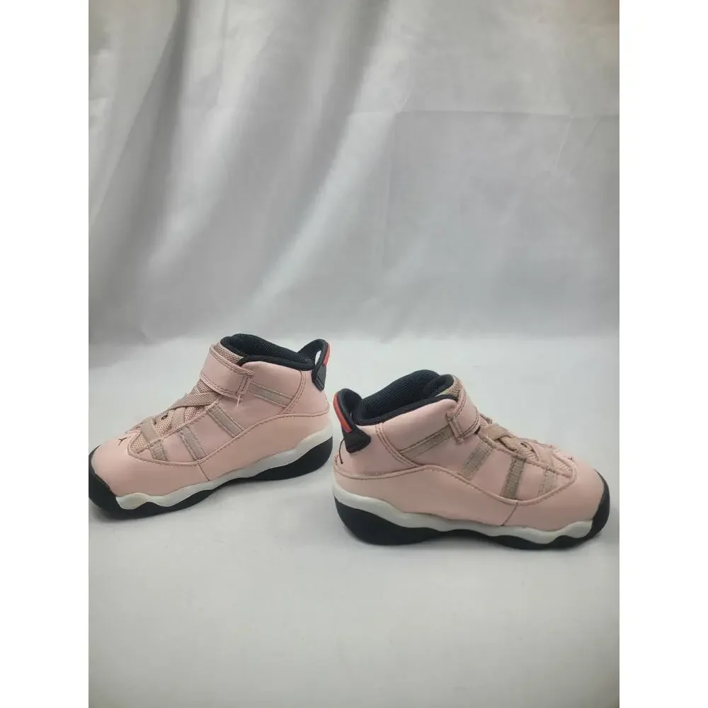 Jordan 6 Rings Nike Shoes Toddler Size 7C 323420-602 Pink White Black